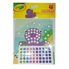 Crayola Mosaic Kit Makes 1 Octopus Mosaic RRP £1 CLEARANCE XL 99p